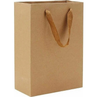 Пакет подарочный 28х20х10см, крафт Y10571-24