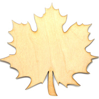 Заготовка для декорирования "Панно Клён" 25х24см фанера 3мм 000015