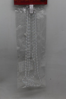 Бусы 1,8м d-8мм, прозрачные, перламутровые Y10468-24