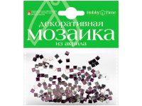 Мозаика декор. 4*4мм 200шт фиолетовый акрил 2-335/11