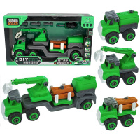 Конструктор "Машина строительная 3в1" 41,5х18х12,5см с отверткой, пластик 2293109/2036