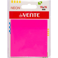 Клейкая бумага 76х76мм 50л малиновая неоновая, полупрозрачная, пластик, в блистере 201