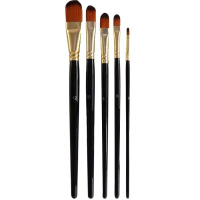 Набор кистей синтетика 5шт. овальные (№ 2,6,8,10,12) Y10745-24