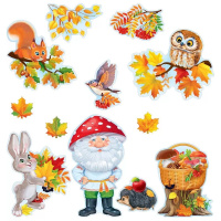 Набор оформительский Осенний лес 40х23см 88.967