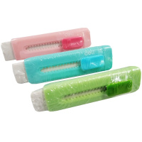 Ластик-карандаш "Jungoo" треугольный, 90х20х20мм в футляре, 3 цвета корпуса EH312