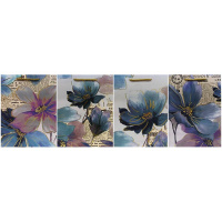 Пакет подарочный "Цветы" 26х32х12см 4 вида QZ5301 Пакет подарочный "Цветы" 26х32х12см 4 вида QZ5301