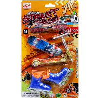 Набор пальчиковый "Фингерборд. Скейтборд. Ролики. Роллерсерф. Самокат" пластик 11932-24