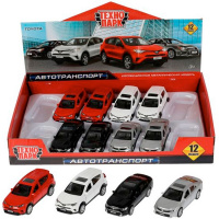 Машина "Toyota Camry/Rav4" цвет ассорти, инерционная, металл 12см (открывающиеся двери)
