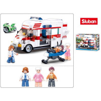 Конструктор "Скорая помощь" 328 деталей 38х28х7см пластик (3 фигурки) M38-B1065