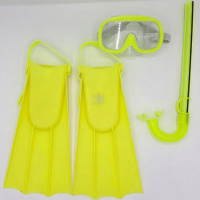 Набор д/плавания (ласты, маска, трубка, беруши) размер S, желтый Y10924-24