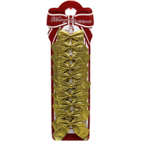 Украшение Бант 7,5см 10шт/уп, золото, текстиль 70-WD20530