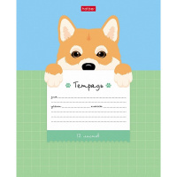 Тетрадь А5 12л крупная клетка "Поиграй со мной" на скобе 5 дизайнов 12Т5В8/074112