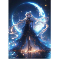 Алмазная мозаика 30х40см "Сейлор Мун" полная выкладка 89505