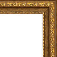 Рамка 30х30см коричневая/золото 34мм