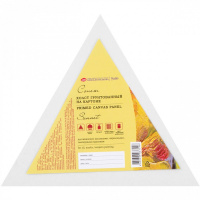 Холст на картоне треугольный 20см 100% хлопок, среднее зерно, 280г/м2 142452068