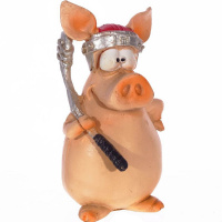 Статуэтка Поросёнок 9см 4 вида (Полицейский, летчик, охотник, рыбак) Y6464-18