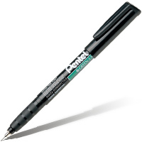 Маркер перманентный "Green Label" черный, игольчатый наконечник, толщина линии 0,6мм NMF50-AO