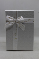 Коробка подарочная с бантом "Белая" 19х12х6,5см, картон 11478-24