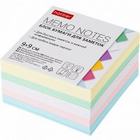 Бумага для заметок 9х9х4,5см цветной, непроклеенный 450л 059361