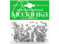 Мозаика декор. 4*4мм 200шт серый керамика 2-333/15