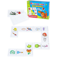 Домино "Ассоциации" пластик (28 деталей 7х3,5см) ИД-5425