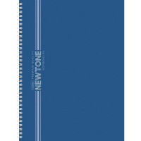 Тетрадь А4 80л клетка "NEWtone Pastel Soft-touch. Чернильное небо" на спирали многоуровн.перфорация