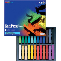 Пастель 24 цвета "Soft Pastel" мягкая квадратная, картон MGMP24