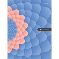 Бизнес-блокнот А5 80л "FlowerFantasy" клетка 5-цветный блок 7БЦ 047440