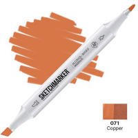 Маркер спиртовой двухсторонний "Sketchmarker" медный SM-O71