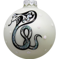 Шар 65мм "Змея контурная" в подарочной упаковке КУ-65-244010