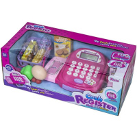 Касса 23х13см, в комплекте сканер, продукты, деньги, карта  (звук) 1836665/806A