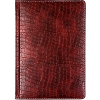 Алфавитная книга А5 "Croco" 128стр, коричневая, искусственная кожа с поролоном 2030610