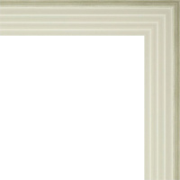 Рамка 30х40см белая/серебро 42мм