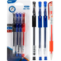 Набор гелевых ручек 4шт 3цв 0,5мм "Daily" в картонном блистере E6600S-MT