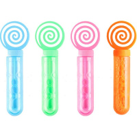 Мыльные пузыри "Леденец" 14см, 3 отверстия, 4 цвета PS2550