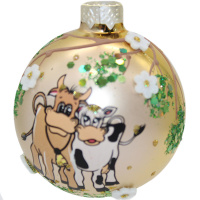 Шар 65мм "Бычки" в подарочной упаковке КУ-65-202028