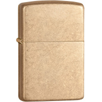 Зажигалка "Armor" 38x13x57мм латунь/сталь, золотистая, матовая 169/28496