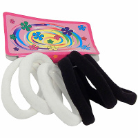 Резинка для волос 5,5см 6 шт. 2 цвета Y6569-18