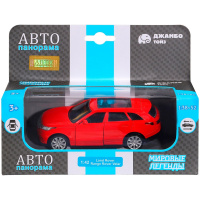 Машина "Range Rover Velar" красная, инерционная, металл 17,5см (свет, звук, откр.двери) JB1200176