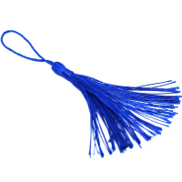 Кисточка для закладки 9см синяя Y7441-18
