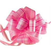 Бант-шар 12см, 1шт, розов, Y2362-15 3*120, 8секц.