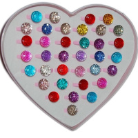 Кольцо с камнем, цвет ассорти Y4060-16