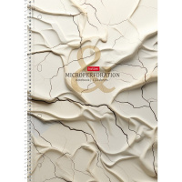 Тетрадь А4 120л клетка "Кракелюр" на спирали ламинация Soft-touch, 3 цветных разделителя 088299