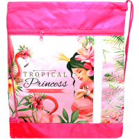 Сумка для сменной обуви "Элит. Принцесса и фламинго" 36x46см 1 отделение с карманом СДС-711