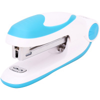 Степлер №10 15л глубина 50мм голубой/белый E0228