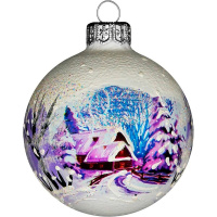 Шар 65мм "Снежная зима 2" в подарочной упаковке КУ-65-224247