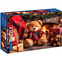 Пазлы 1000 эл. "Premium. Новый Год. Мишка с подарками" 68х48см 1000ПЗ2_30833/084975