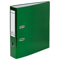 Папка-регистратор А4 70мм бумвинил зеленый металлик 70ПР4_03407/064558
