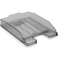 Лоток д/бумаг горизонтальный "Эксперт" тонированный серый ЛТГ-30569