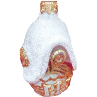 Ёлочное украшение "Домик низкий" h-9см в подарочной упаковке ФУ-5/П